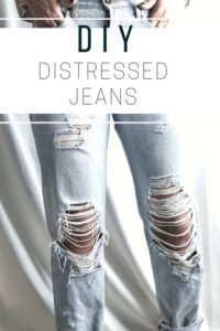 How To Distress Jeans - How to distress jeans with sandpaper, Iron on ...